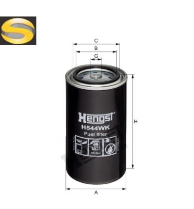HENGST H544WKD422 - Filtro de Combustível