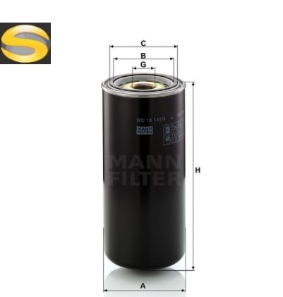 MANN WD13145/4 - Filtro de Óleo Lubrificante
