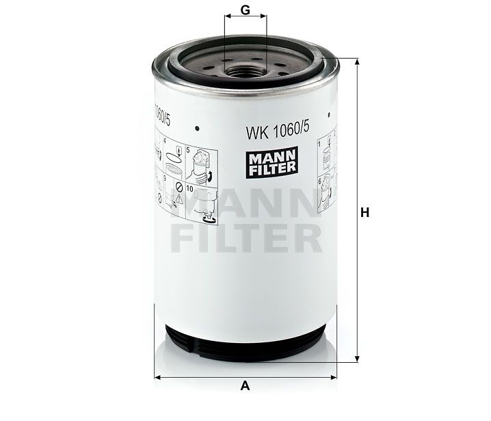 MANN WK1060/5 - Filtro Desumidificador