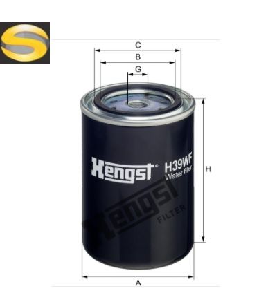 HENGST H39WF - Filtro do Líquido Refriger...