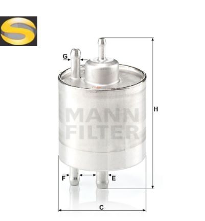 MANN WK711/1 - Filtro de Combustível