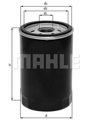 MAHLE OC38 - Filtro de Óleo Lubrificante