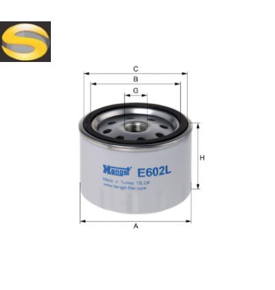HENGST E602L - Filtro Secador de Ar