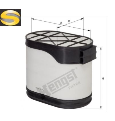 HENGST E1580L - Filtro de Ar