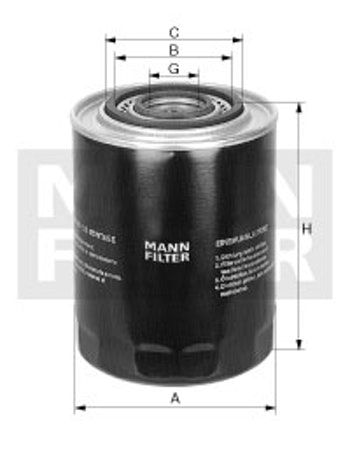 MANN W936/8 - Filtro de Óleo Lubrificante